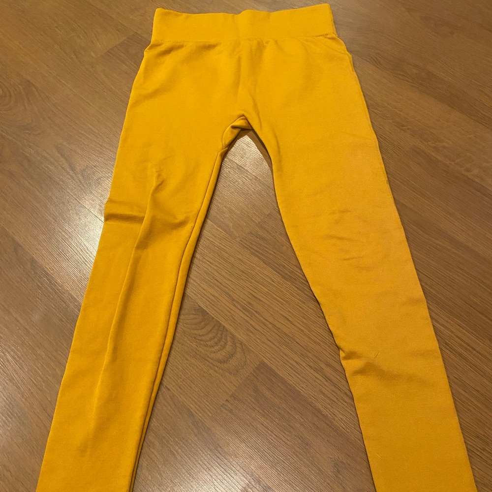 Mustard Color Leggings OS NWOT